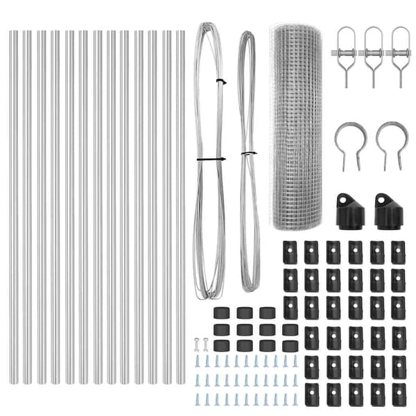 vidaXL Stängselstolpe Silver
