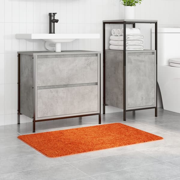 vidaXL Badmatta Orange 60 x 90 cm Polypropylen