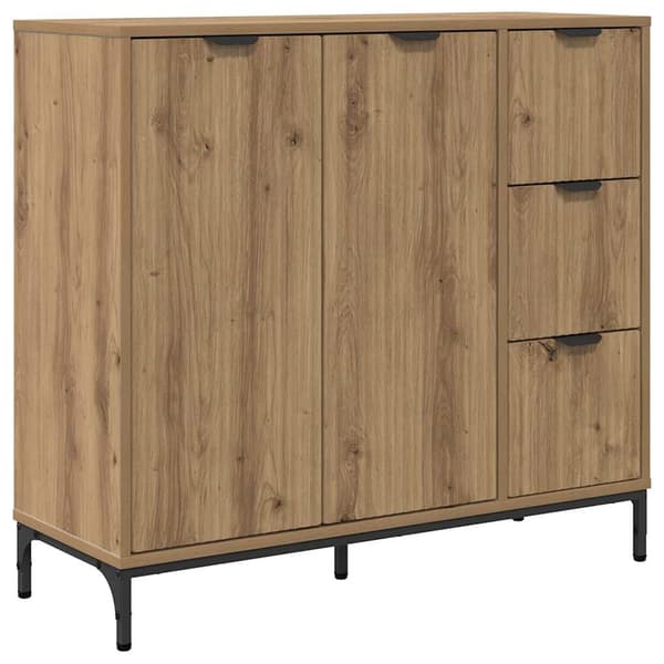 vidaXL Serviesskap artisan eik 89,5 x 33 x 82 cm Konstruert tre