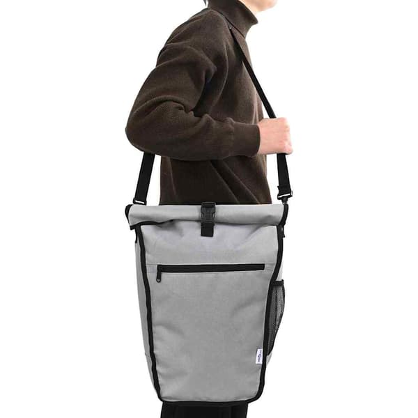 vidaXL Cykelväska Grå 34 x 16 x 59 cm Polyester