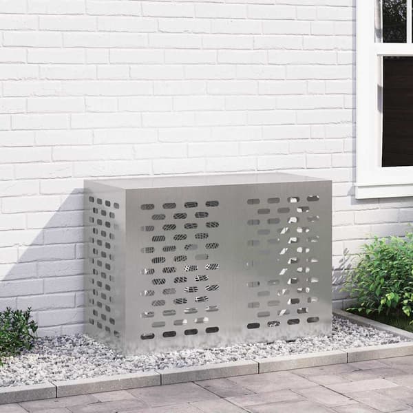 vidaXL Täckning för Luftkonditionering Silver 100 x 50 x 70 cm
