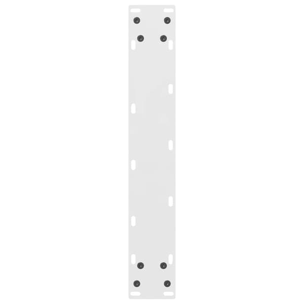 vidaXL Soffbordsben vit 2 st 50x(100-101) cm stål