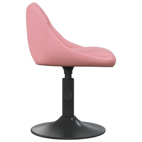 vidaXL Matstol rosa sammet