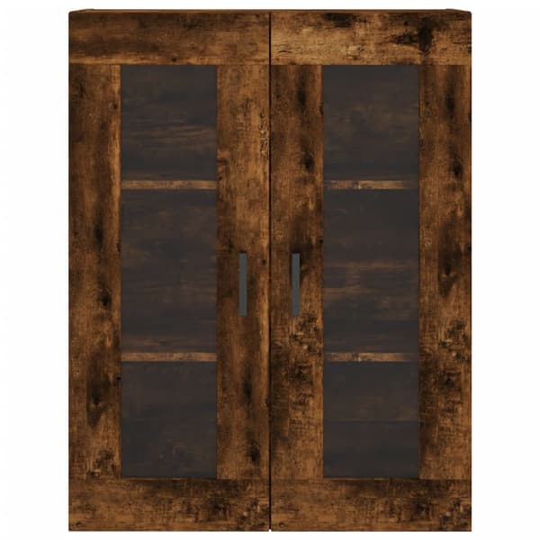 vidaXL Highboard røkt eik 69,5x34x180 cm konstruert tre