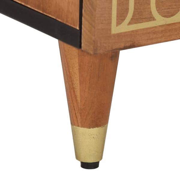 vidaXL Nattbord 40x33x46 cm heltre mango