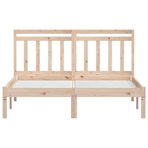 vidaXL Sengeramme 135x190 cm Double heltre