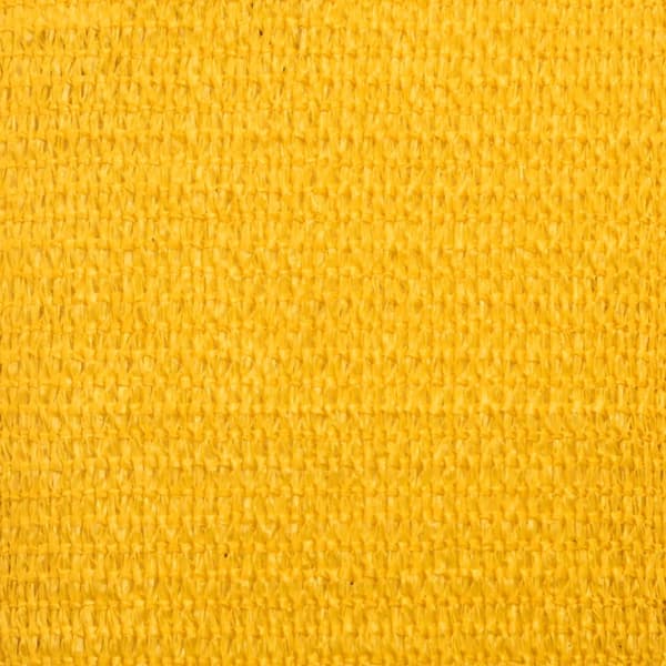 vidaXL Solseil 160 g/m² rektangulær gul 3,5x4,5 m HDPE