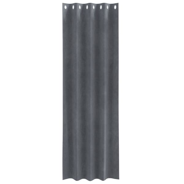 vidaXL Gardiner 2 stk. Lysegrå 140 x 260 cm Fløyel