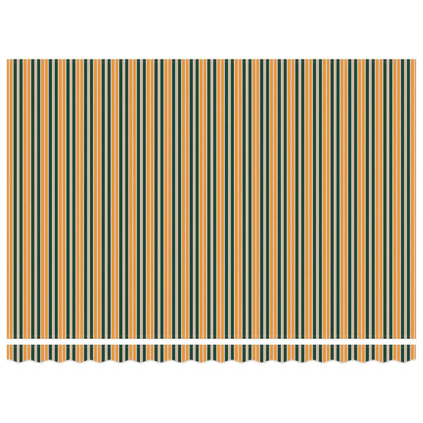 vidaXL Markisväv Grön och gul 4,5 × 3,5 m Polyester