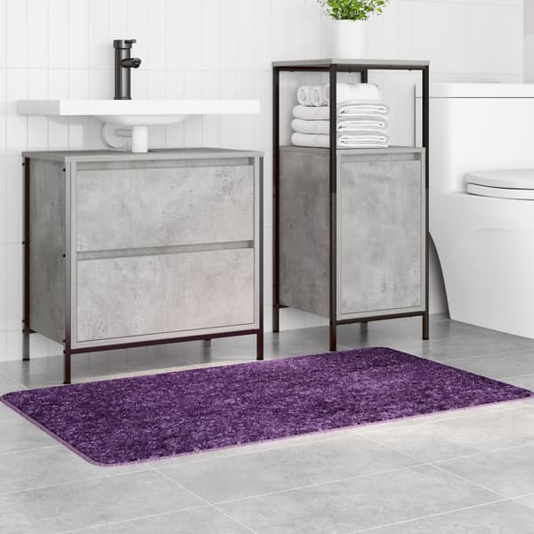vidaXL Badematte Rektangulær Blå 70x120 cm Polypropylen Sklisikker