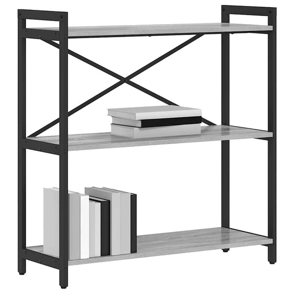 vidaXL Hyllsystem Grå sonoma 80 x 30 x 85 cm Konstruerat trä