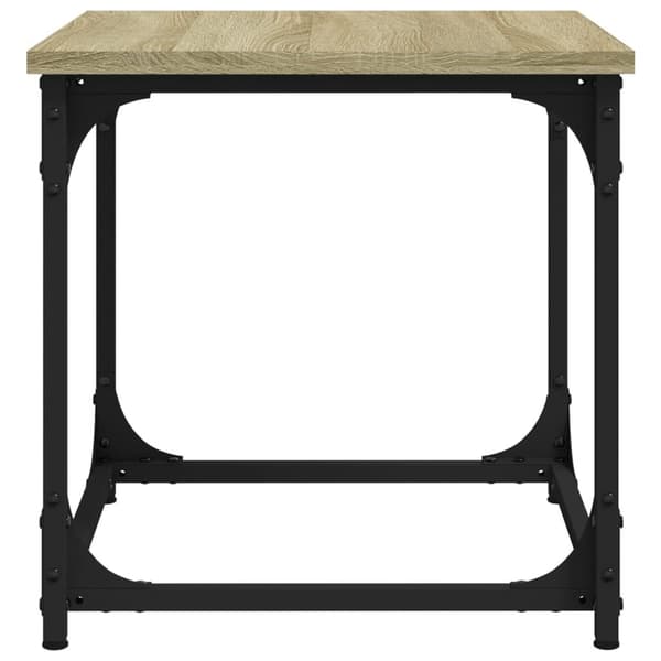 vidaXL Sidebord sonoma eik 40x40x40 cm konstruert tre