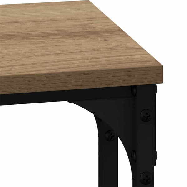 vidaXL Kaffebord med Nesting 3 pcs artisan eik Konstruert tre