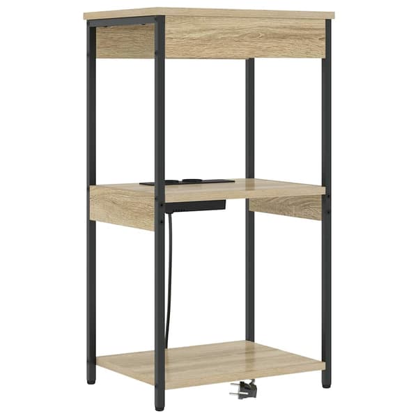 vidaXL Nattbordskap Sonoma eik 41 x 31 x 76 cm Konstruert tre