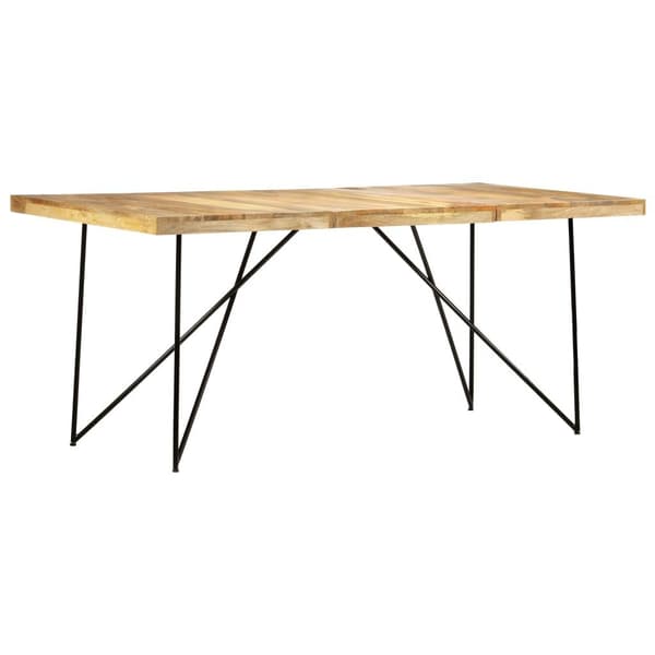 vidaXL Spisebord 180x90x76 cm heltre mango