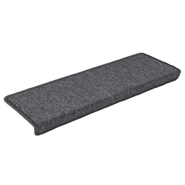 vidaXL Trappematter 30 stk 65x21x4 cm mørkegrå rektangulær kant