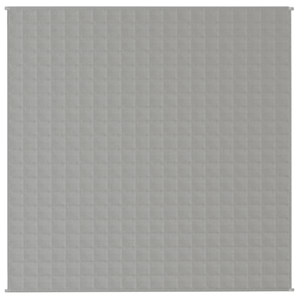 vidaXL Vektdyne grå 200x200 cm 9 kg stoff