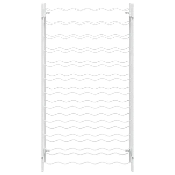 vidaXL Vinstativ for 72 flasker metall hvit