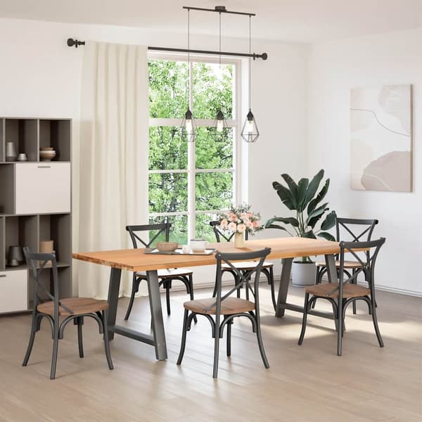 vidaXL Soffbordsben A-formade 2 st antracit 90x(72-73) cm stål