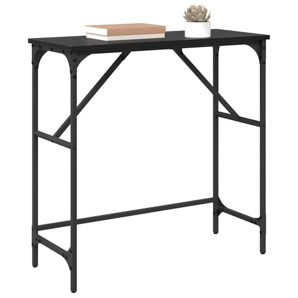 vidaXL Konsollbord Svart Eik 75 x 32 x 75 cm Konstruert tre