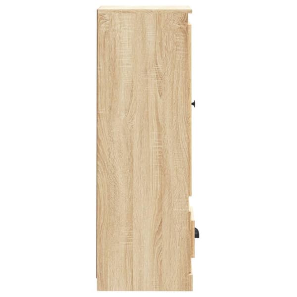 vidaXL Highboard sonoma eik 36x35,5x103,5 cm konstruert tre