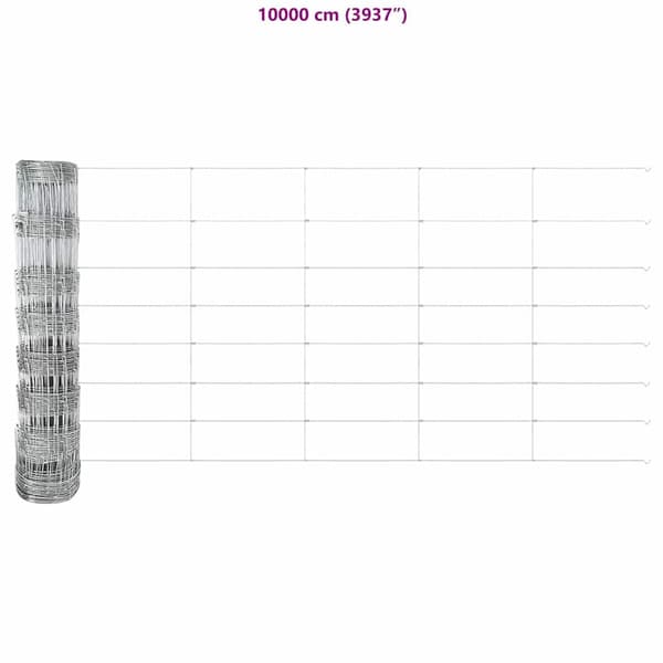 vidaXL Stängselstolpe Galvaniserad 25 x 0,8 m Stål
