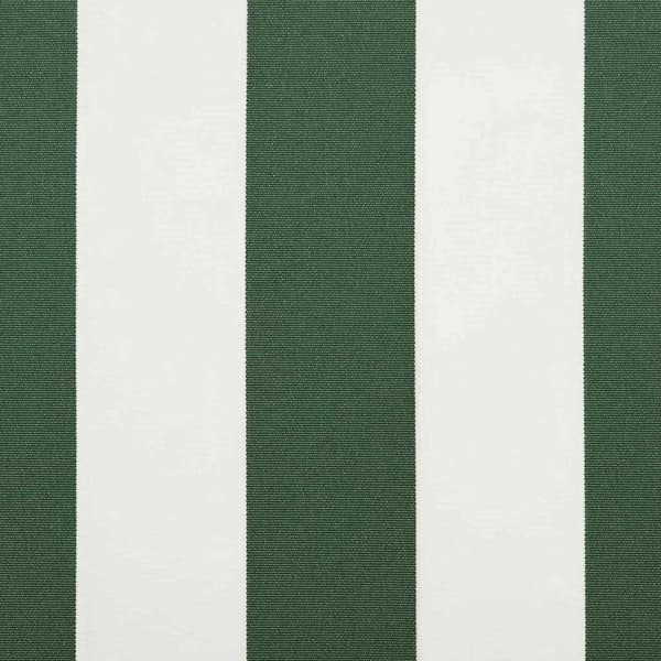 vidaXL Markisram Grön och Vit 350 x 250 cm Polyester med PU-beläggning