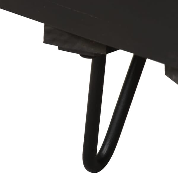 vidaXL Nattbord med messingfront 40x30x50 cm heltre mango