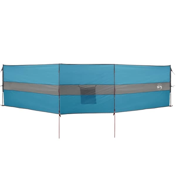 vidaXL Vindskydd för camping blå 490x123 cm vattentät