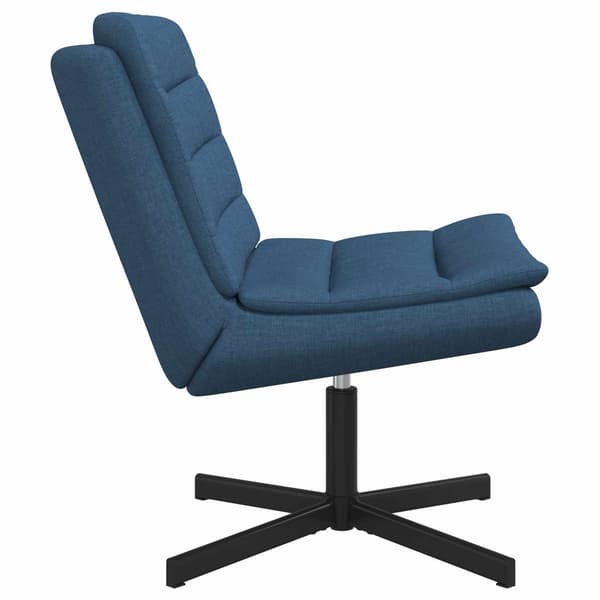 vidaXL Skrivstol Blå 63 x 75 x 76 cm tyg