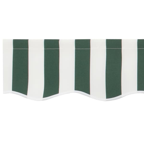 vidaXL Markisväv Grön och Vit 330 x 245 cm Polyester