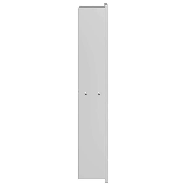 vidaXL Dusjniche sølv 60 x 20 x 9.5 cm Rustfritt Stål
