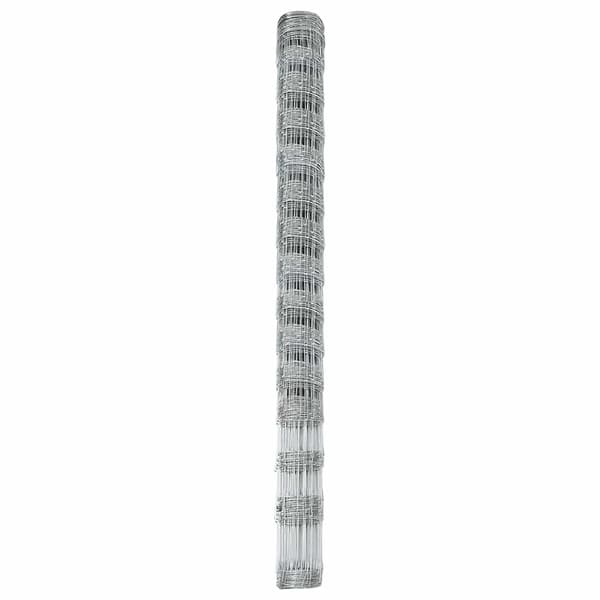 vidaXL Stängsel för åker / äng Silver