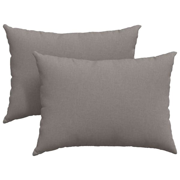 vidaXL Soffkuddar 2 st Gråbrun 70 x 50 cm tyg
