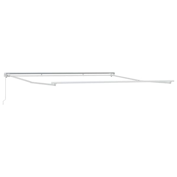 vidaXL Markisram Vit 500 × 350 cm Aluminium