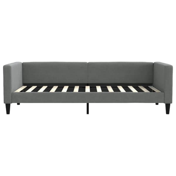 vidaXL Dagbädd utdragbar mörkgrå 90x200 cm tyg