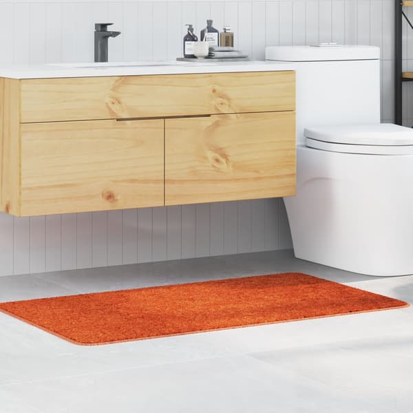 vidaXL Badematte Oransje 70 x 120 cm Polypropen