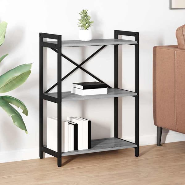 vidaXL Hyllsystem Grå sonoma 60 x 30 x 85 cm Konstruerat trä