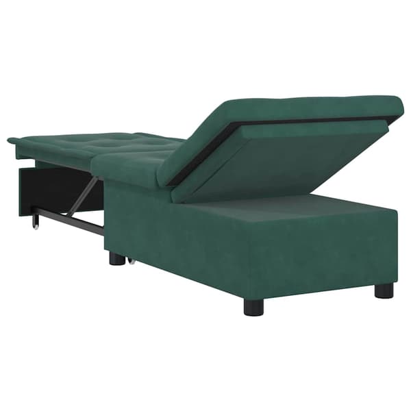 vidaXL Soffsäng Mörkgrön 194 x 67 x 82 cm Sammet