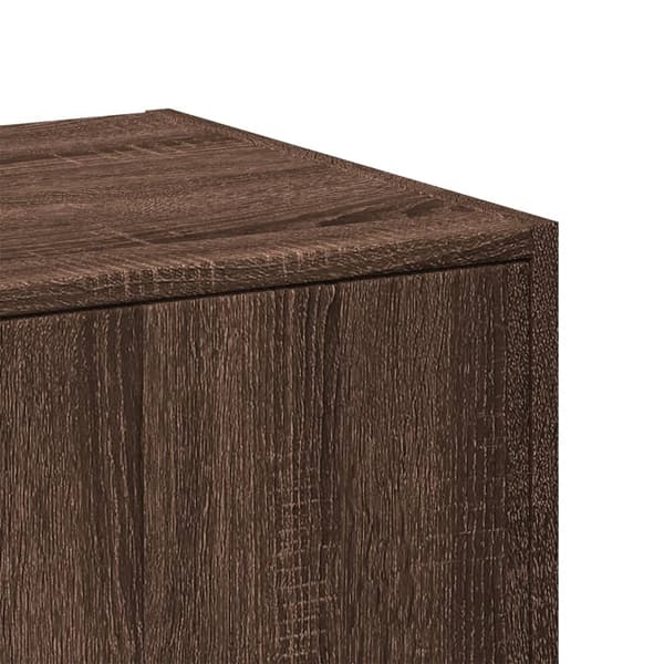 vidaXL Apotekskap brun eik 30x41x77,5 cm konstruert tre