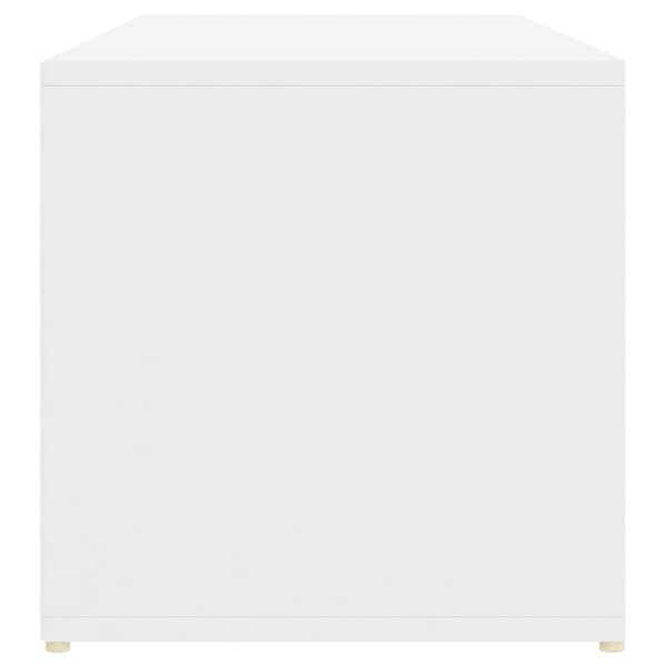vidaXL Skobenk hvit 105x35x35 cm sponplate