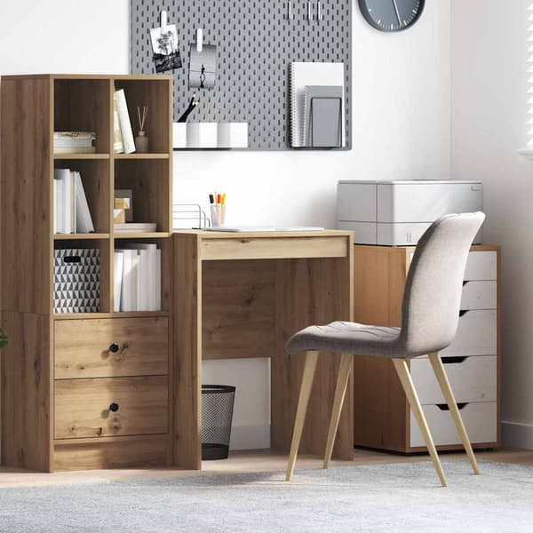 vidaXL Skrivebord Artisan Eik 60 x 50 x 76 cm