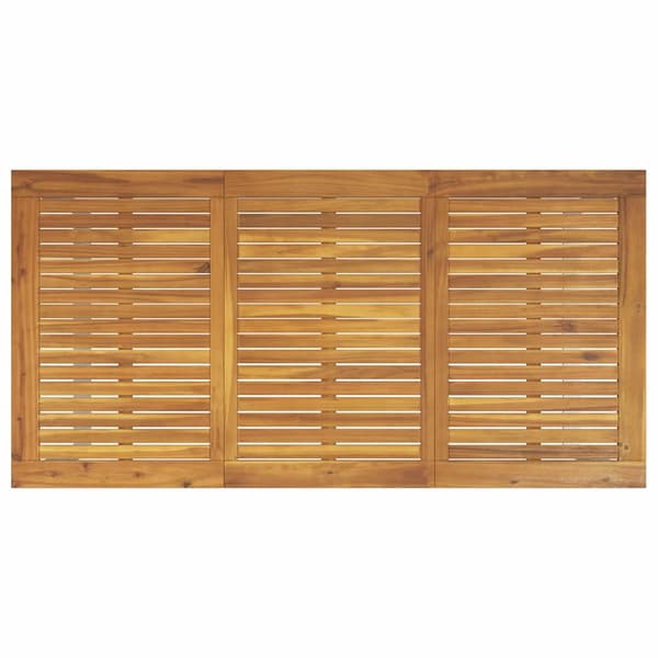 vidaXL Trädgårdsmöbelset 5 pcs Grå Massivt Akaciaträ