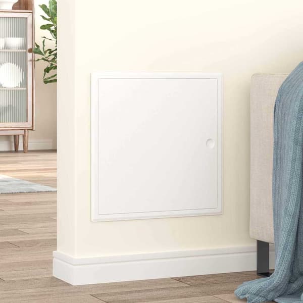 vidaXL Åtkomstpanel Vit 63 x 33 x 3 cm Stål