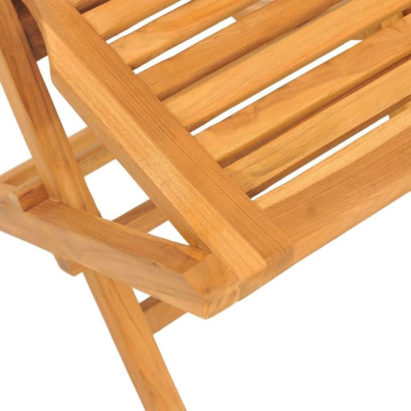 vidaXL Klappstoler 6 stk 47x63x90 cm heltre teak
