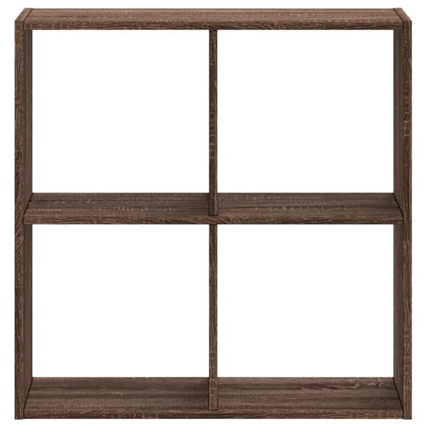 vidaXL Bokhylle brun eik 68,5x32x68,5 cm konstruert tre