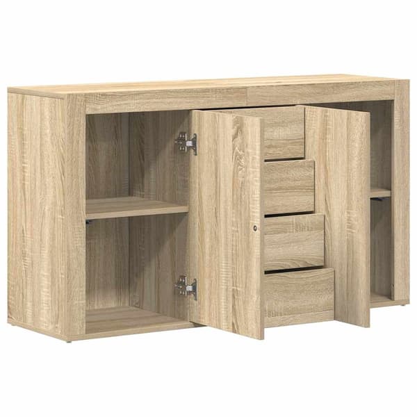 vidaXL Serviesskap Sonoma eik 120 x 36 x 69 cm Konstruert tre