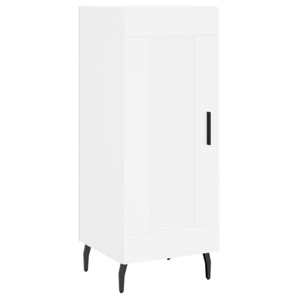 vidaXL Highboard hvit 34,5x34x180 cm konstruert tre