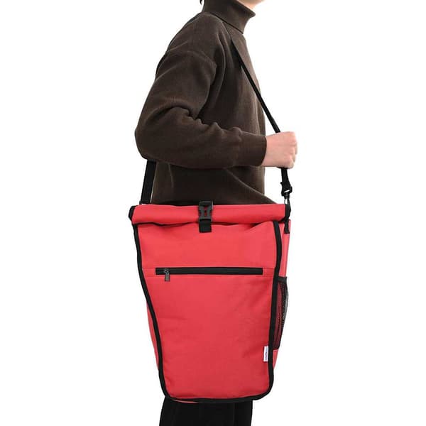vidaXL Cykelväska Röd 34 x 16 x 59 cm Polyester