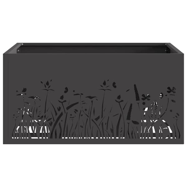 vidaXL Eldstad Svart 60 x 60 x 30 cm Stål